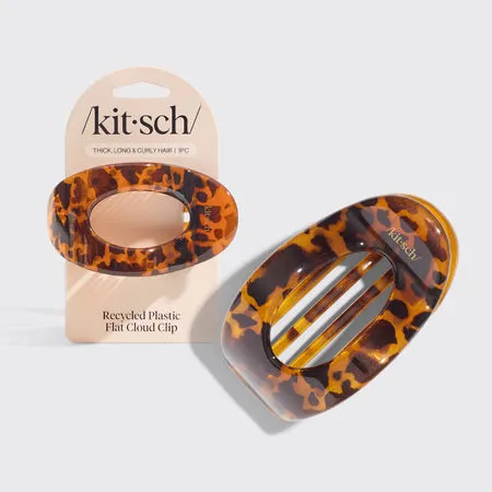 kitsch-tort-flat-cloud-clip-large-flache-haarklammer-in-tortoise image 1