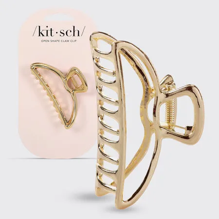 kitsch-gold-metal-claw-clip-metall-haarklammer-gold image 1