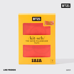 kitsch-x-bt21-satin-kopfkissenbezug-tata-king image 4