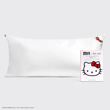 kitsch-x-hello-kitty-satin-kopfkissenbezug-ivory-kitty-bow-king image 1