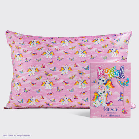 kitsch-lisa-frank-angel-kitty-satin-kissenbezug-2er-pack-queen-standard-pink image 1