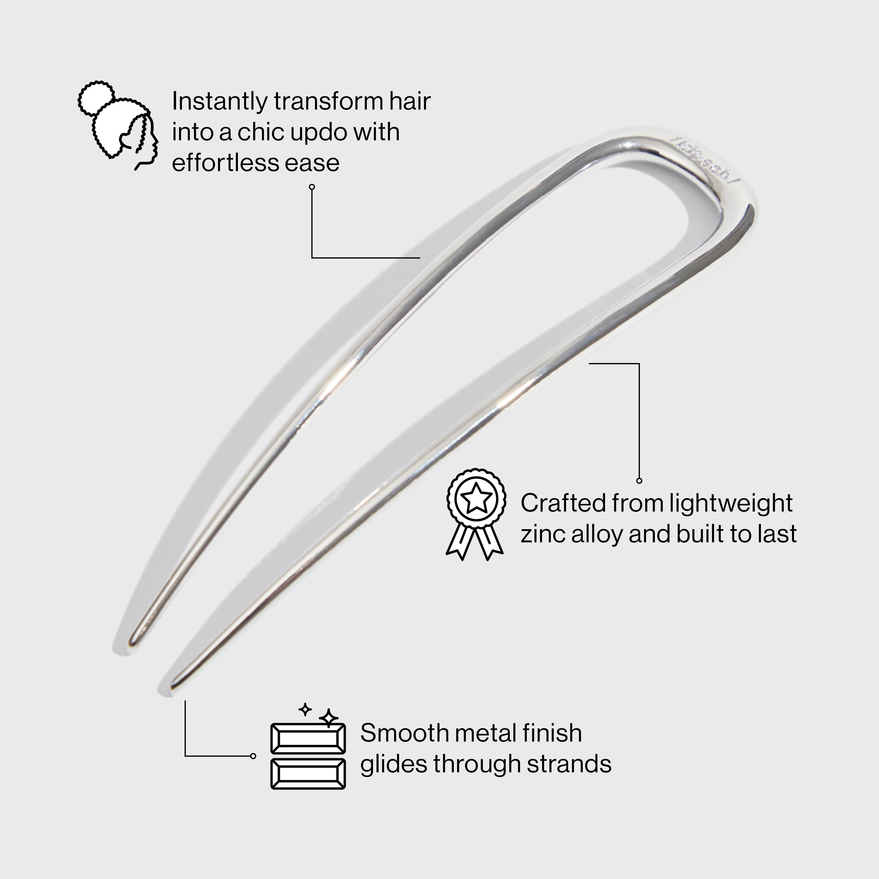 kitsch-silver-french-hair-pin-franz-sische-metall-haarspange-silber image 5