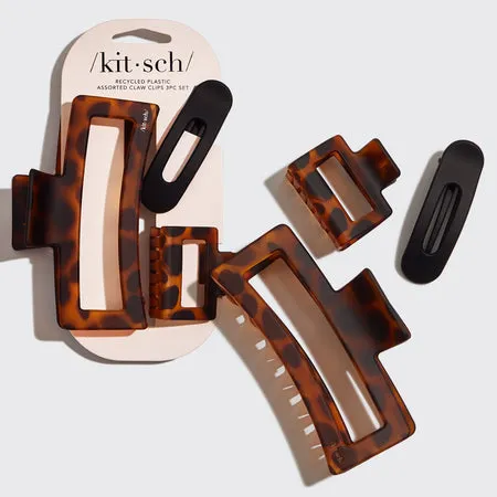 kitsch-assorted-rectangle-claw-clips-haarklammern-3er-set image 1