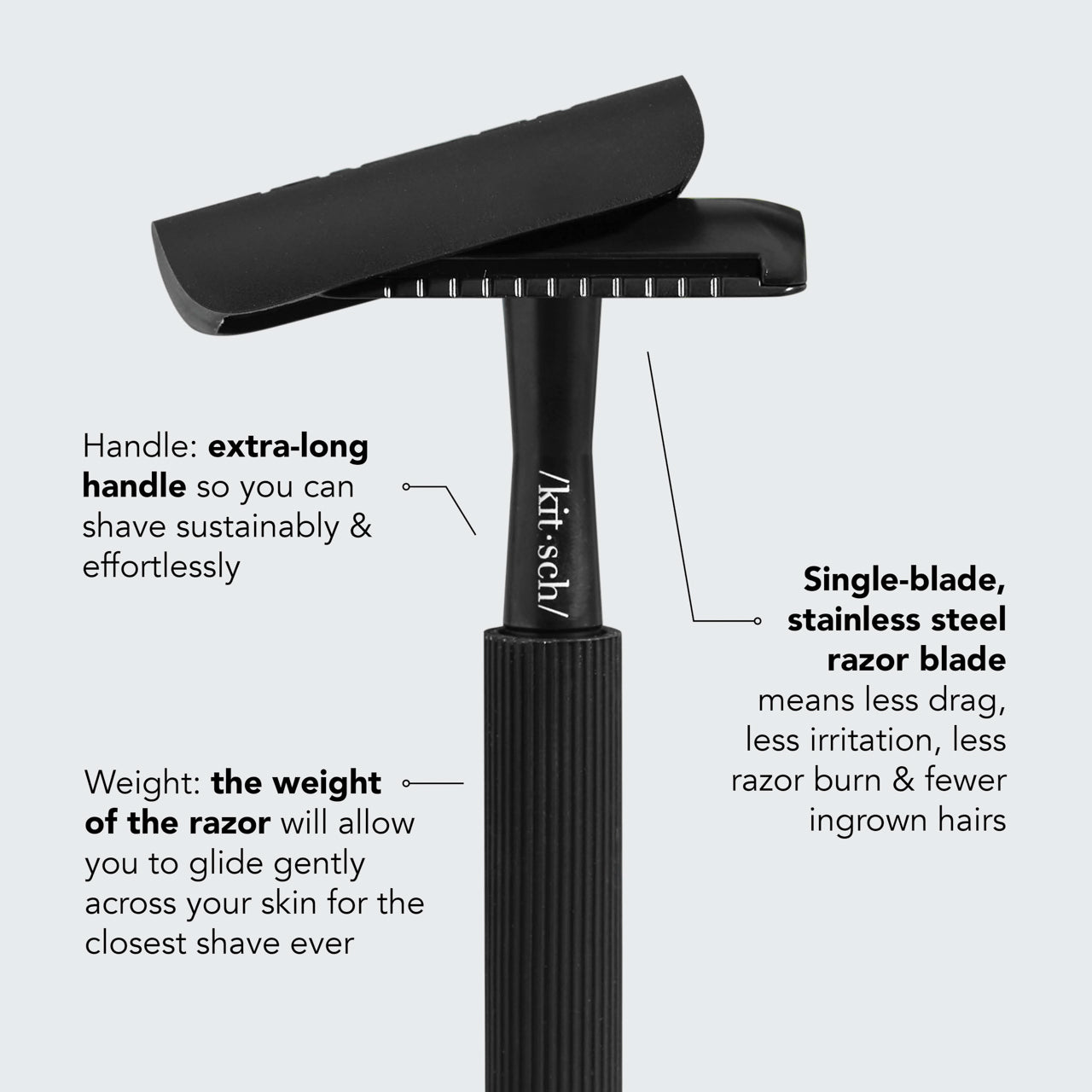 kitsch-safety-razor-shave-butter-bundle-rasierhobel-set-schwarz image 3