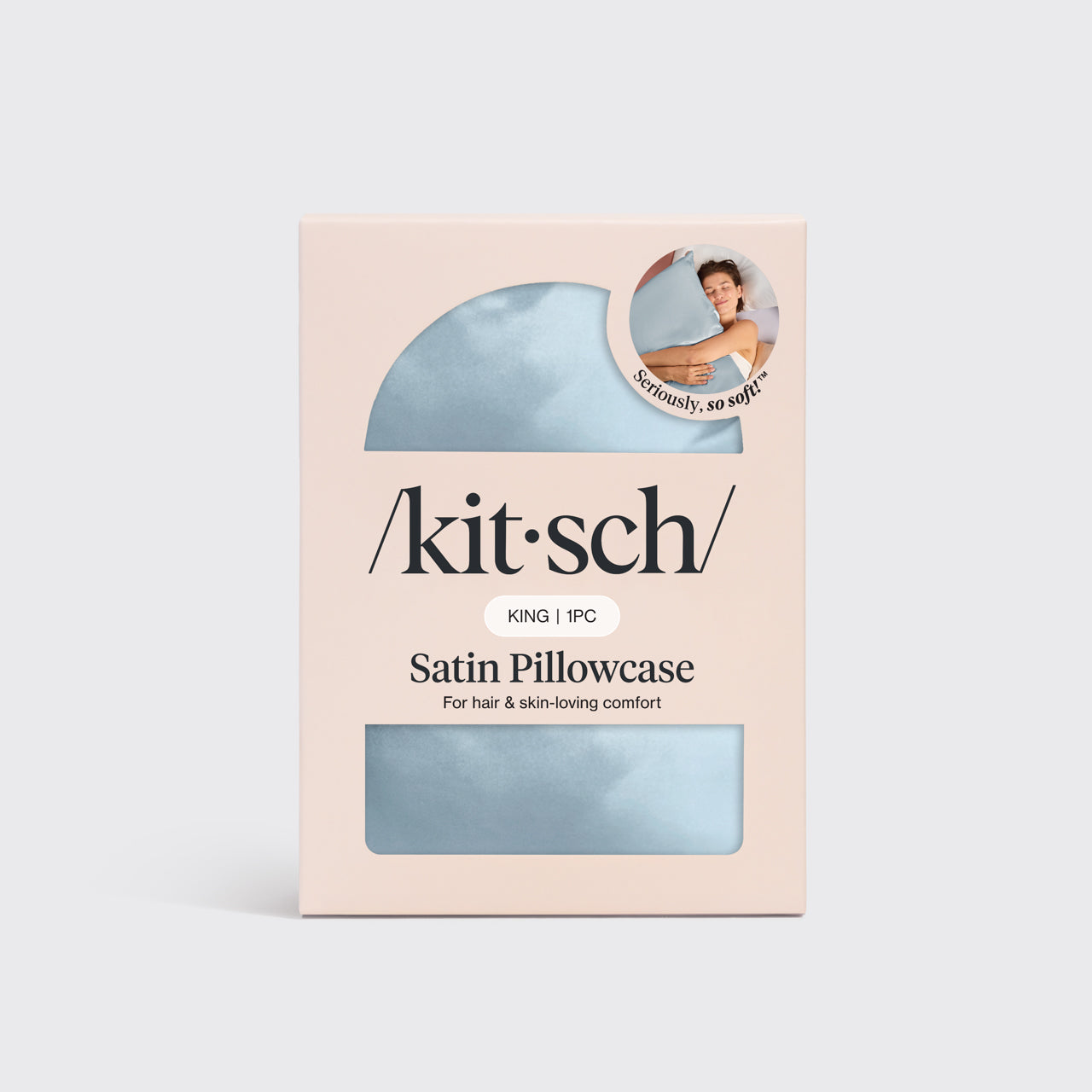 kitsch-satin-pillowcase-in-haze-blue-king-91x48-cm image 4