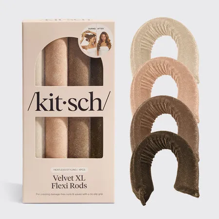 kitsch-eucalyptus-velvet-xl-flexi-rods-4er-set-lockenwickler-ohne-hitze image 1