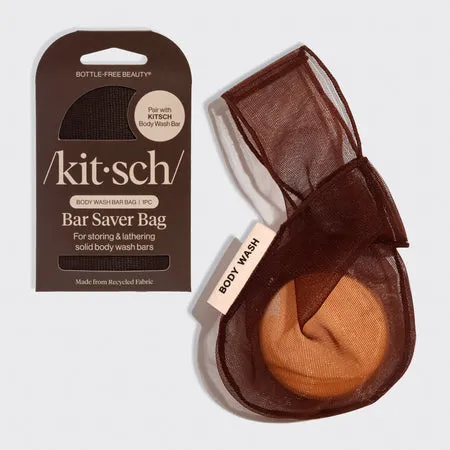 kitsch-chocolate-body-wash-bar-bag-mesh-seifenbeutel-mit-aufh-ngung image 1
