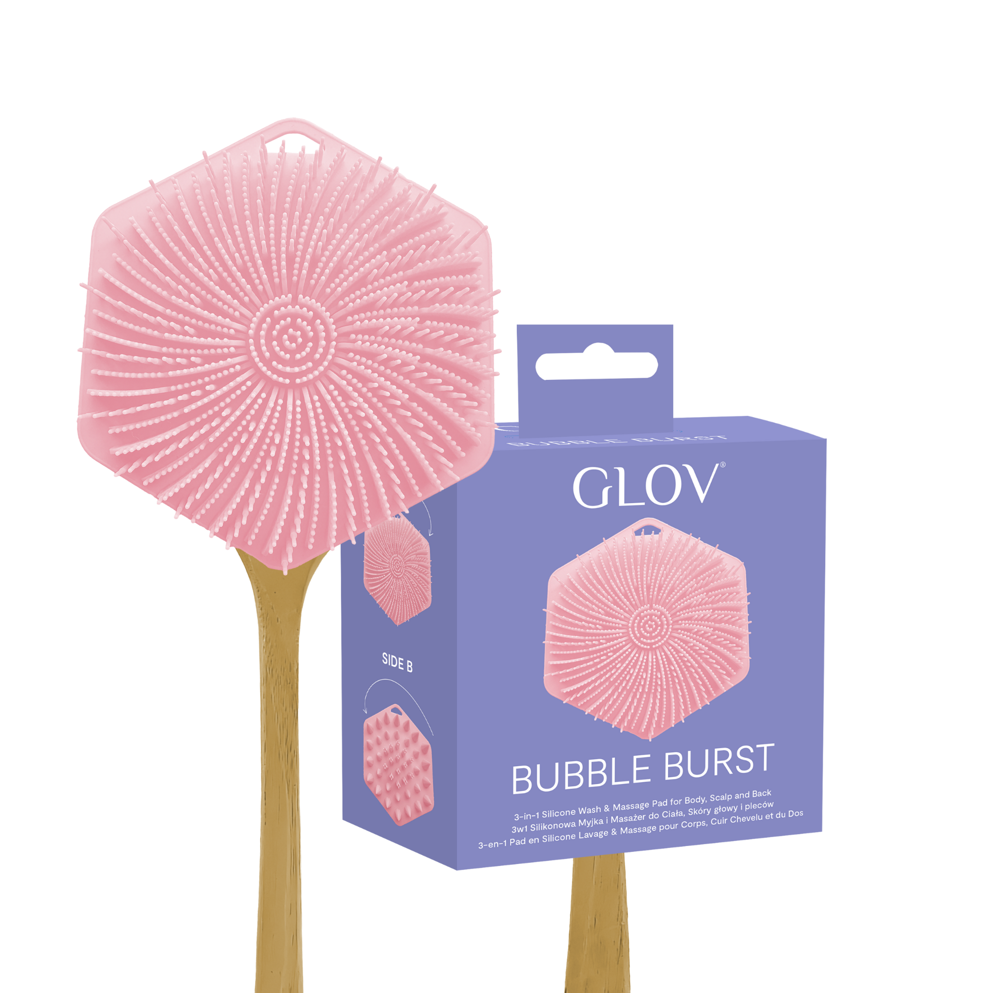 glov-bubble-burst-3-in-1-silikon-b-rste-wascher-und-massager-f-r-k-rper-kopfhaut image 1
