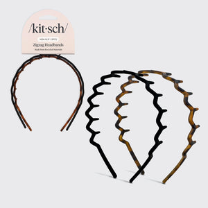 kitsch-zig-zag-haarreif-2er-set-schwarz-tort image 7