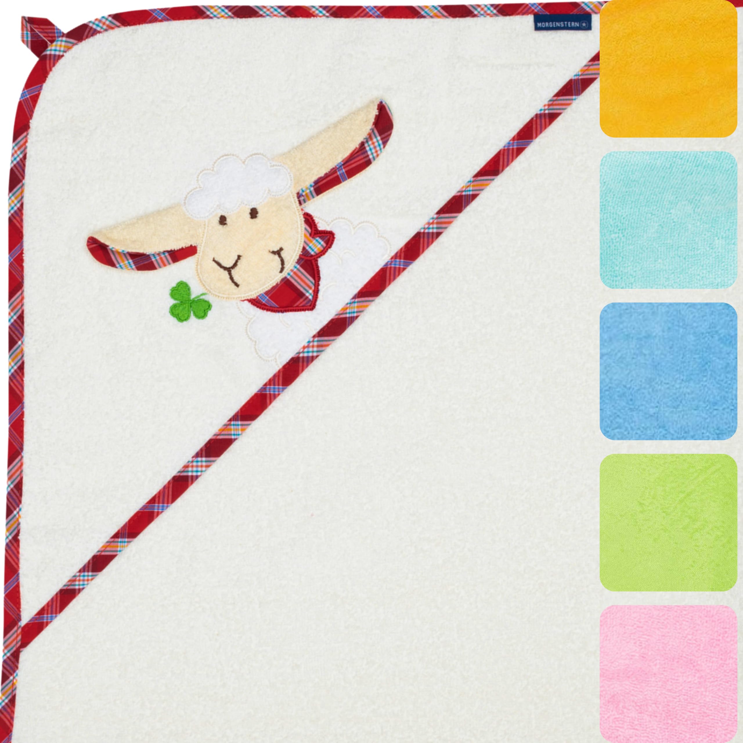 morgenstern-kapuzenhandtuch-kinder-baby-100x100-cm-koala-100-baumwolle image 6