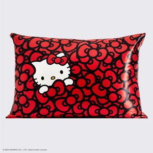 kitsch-x-hello-kitty-satin-kopfkissenbezug-kitty-bathes-in-a-sea-of-bows-standar image 4