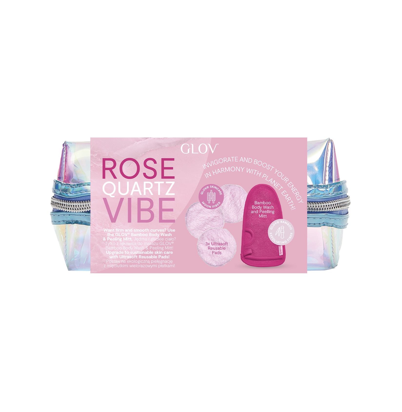glov-rose-quartz-vibes-set-k-rperpeeling-handschuh-abschminkpads image 1