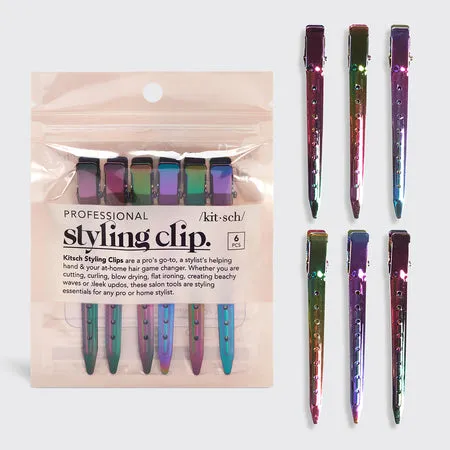 kitsch-iridescent-styling-hair-clips-6pc-set-haarclips image 1