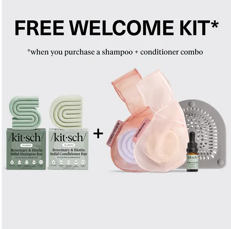 kitsch-winter-welcome-kit-rosemary-biotin-shampoo-conditioner-bar-combo image 1