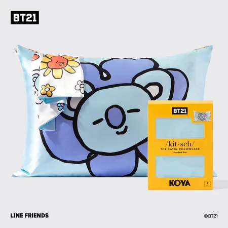 kitsch-x-bt21-satin-kopfkissenbezug-koya-standard image 1