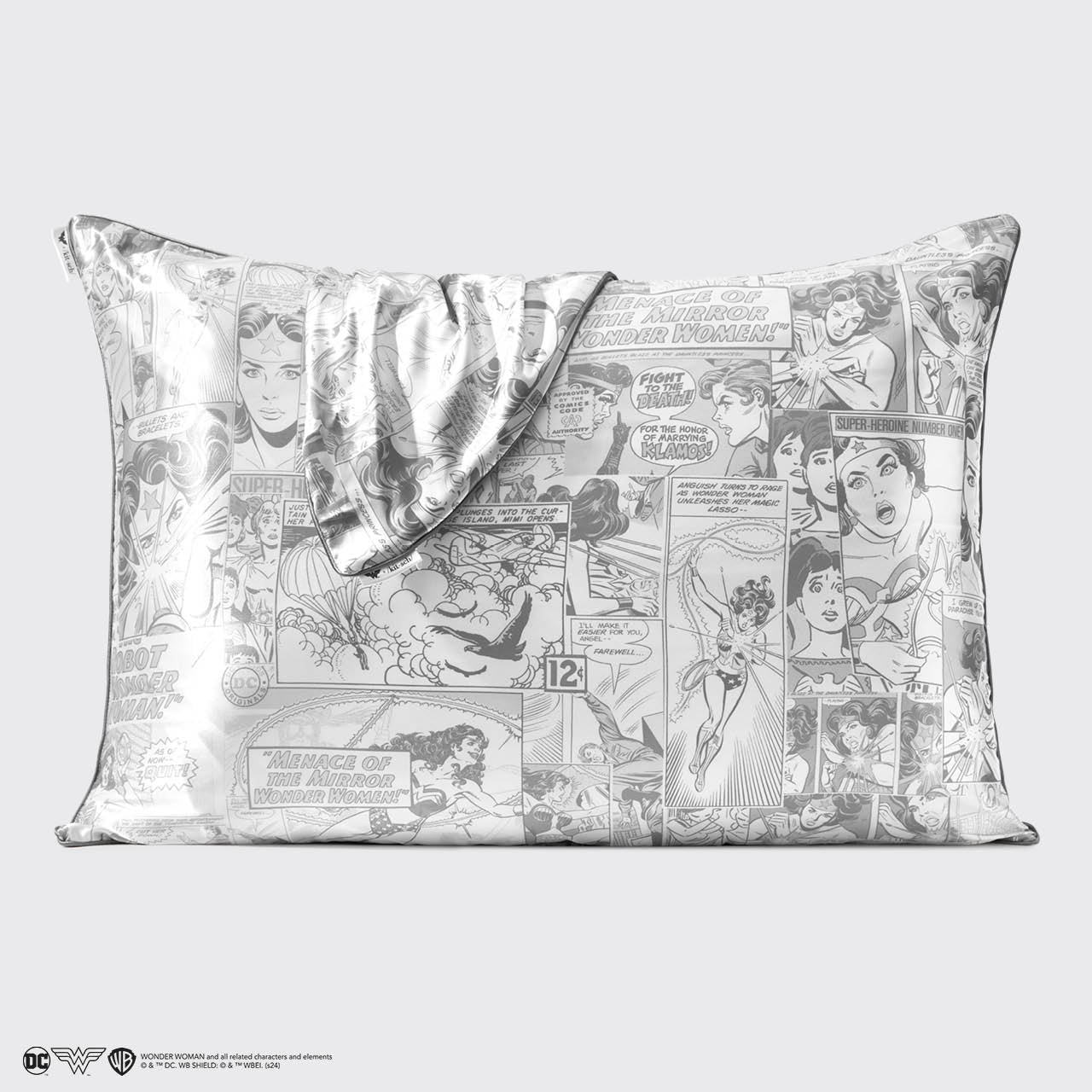 kitsch-x-wonder-woman-satin-kopfkissenbezug-comic-print-standard-66x48-cm image 6