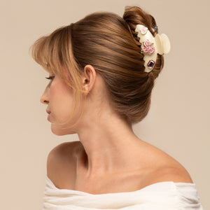 kitsch-kitschpop-curved-claw-clip-charms-in-pearlized-cream-gebogene-haarklammer image 2