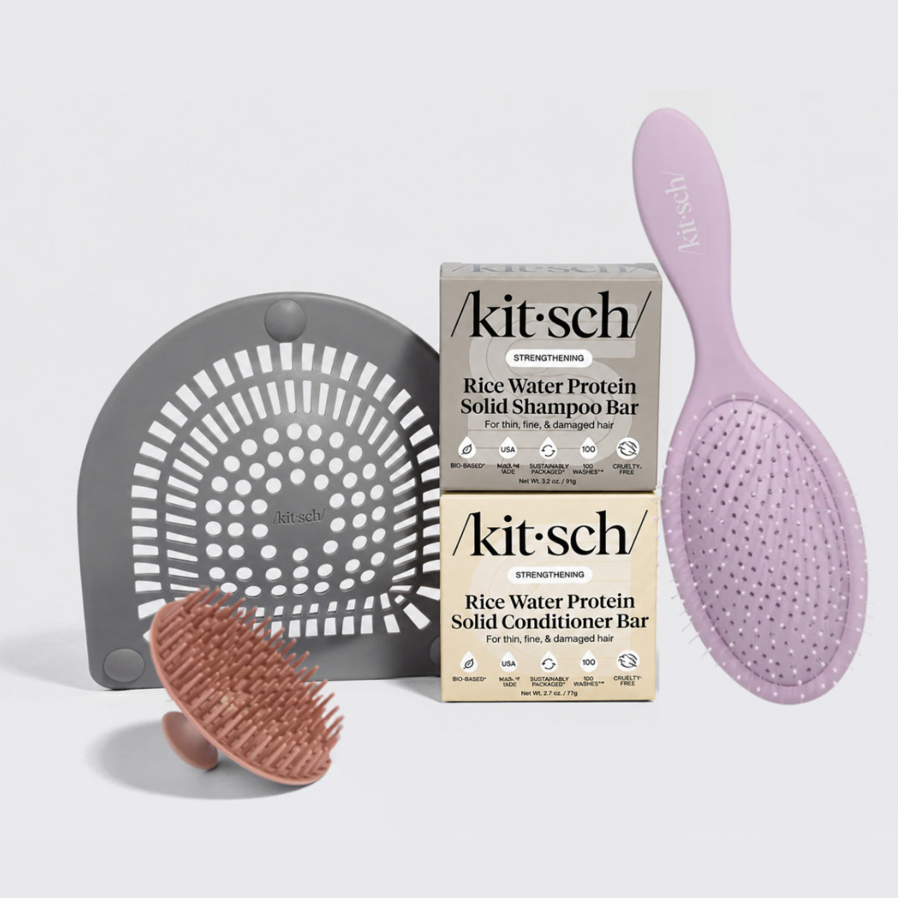kitsch-spring-welcome-kit-rice-water-shampoo-bar-conditioner-bar-set image 2