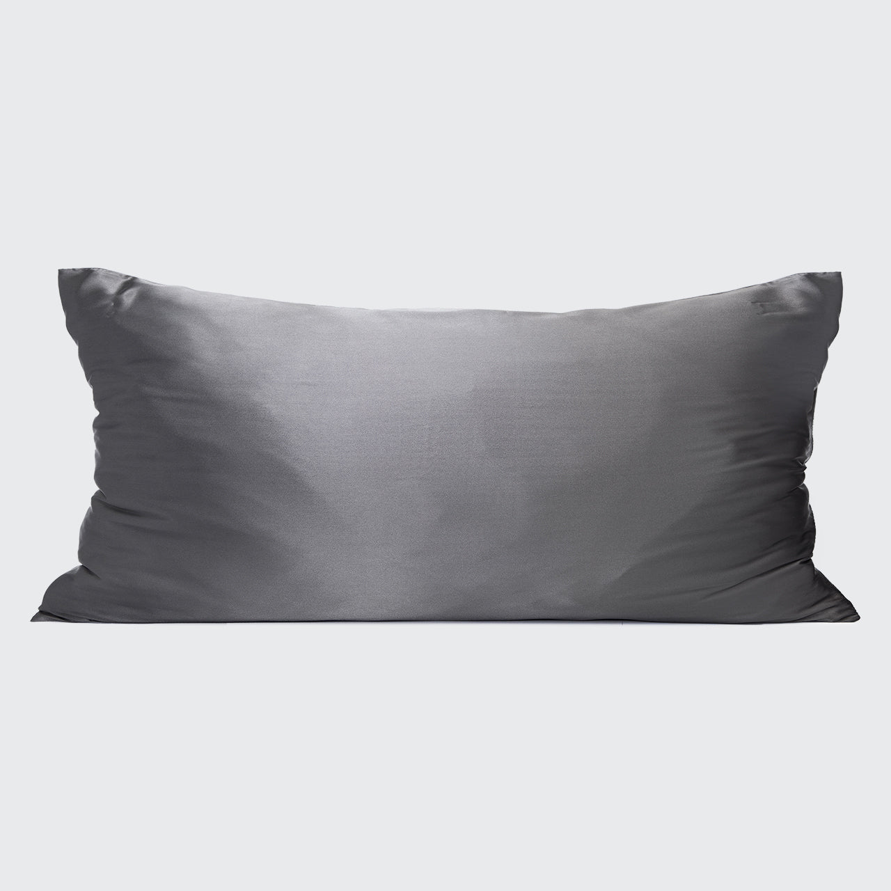 kitsch-satin-kissenbezug-charcoal-king-91x48-cm-mit-rei-verschluss-4er-pack image 5